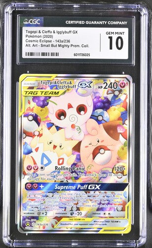 CGC 10 Togepi & Cleffa & Igglybuff GX 143a/236 - SM Promos