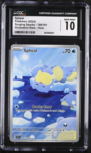 Spheal - Surging Sparks - Illustration Rare - GEM MINT 10