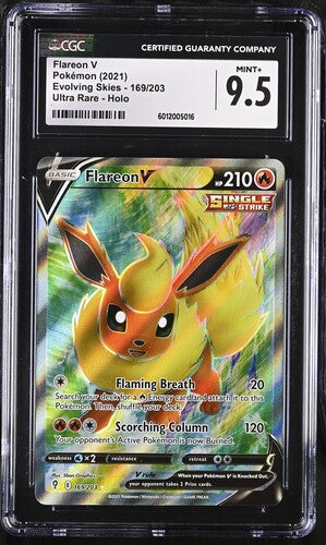 Flareon V - Evolving Skies - 169/203 - Ultra Rare - MINT+ 9.5