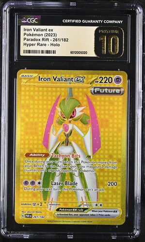 CGC Pristine 10 Iron Valiant ex 261/182 - Paradox Rift