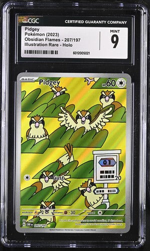 Pidgey - Obsidian Flames - Illustration Rare - Mint 9