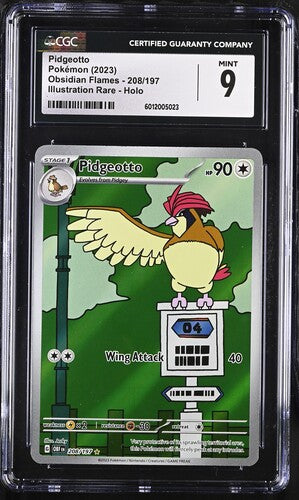 Pidgeotto - Obsidian Flames - Illustration Rare - Mint 9