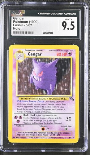 CGC 9.5 Gengar 5/62 - Fossil