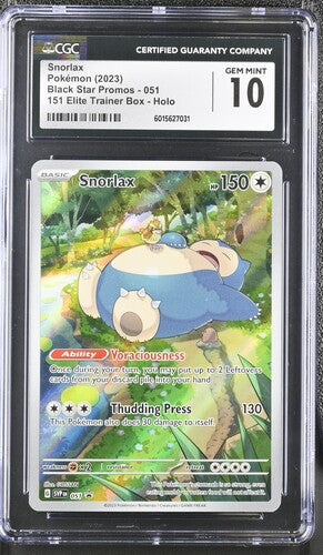 CGC 10 Snorlax 051 - Black Star Promos