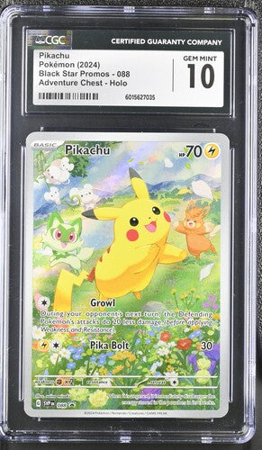 CGC 10 Pikachu 088 - Black Star Promos