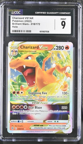 CGC 9 Charizard VSTAR 018/172 - Brilliant Stars