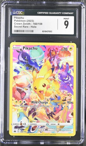 CGC 9 Pikachu #160 - Crown Zenith