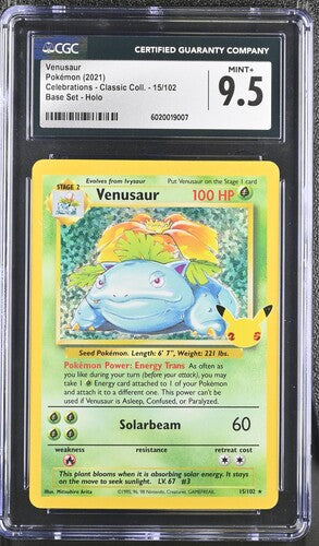 CGC 9.5 Venusaur 15/102 - Celebrations Classic Collection