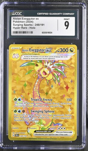 CGC 9 Alolan Exeggutor ex 248/191 - Surging Sparks