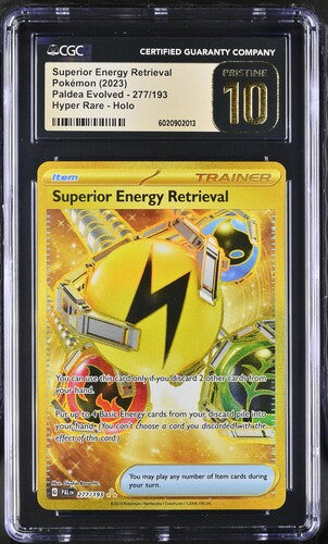 Superior Energy Retrieval - Paldea Evolved - Hyper Rare - CGC Pristine 10