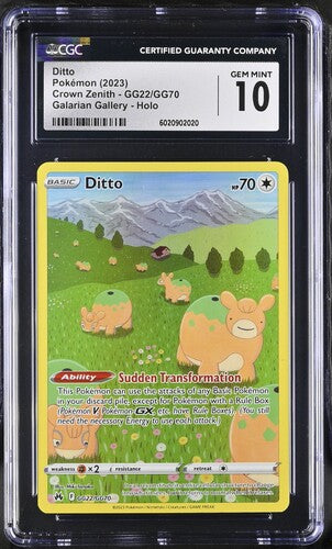 Ditto - Crown Zenith - Galarian Gallery - CGC 10