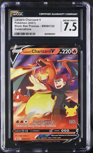 CGC 7.5 Lance's Charizard V SWSH133 - Black Star Promos