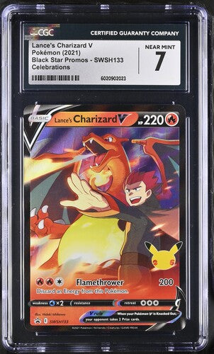 CGC 7 Lance's Charizard V SWSH133 - Black Star Promos