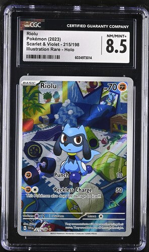 CGC 8.5 Riolu 215/198 - SV Base Set