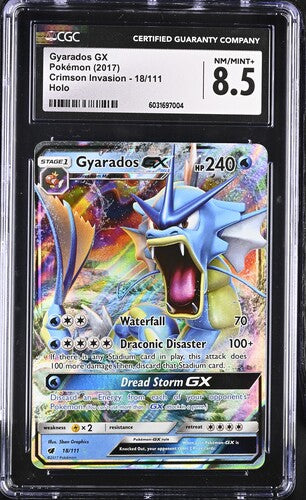 Pokemon: Gyarados Gx - 18/111 - Crimson Invasion - CGC 8.5