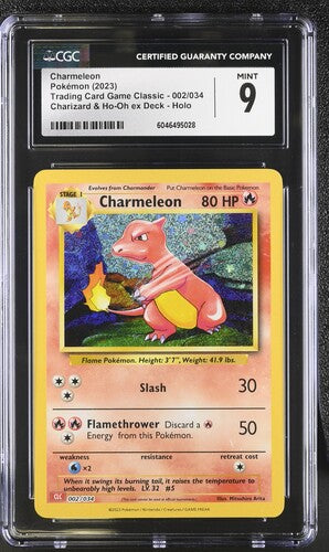 Charmeleon - 002/034 - Trading Card Game Classic - CGC 9 - VGMX
