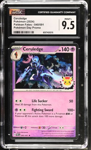 Pokemon: Ceruledge - 040/091 - Pokemon Day Promo - CGC 9.5