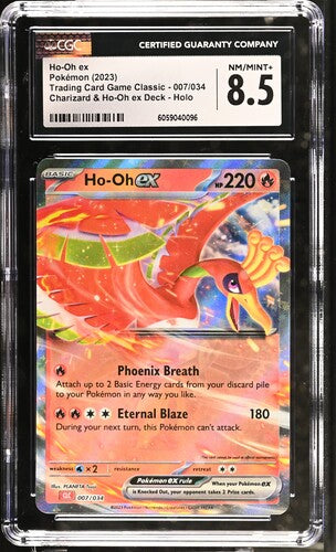 Pokemon: Ho-oh ex - 007/034 -Trading Card Game Classic - CGC 8.5