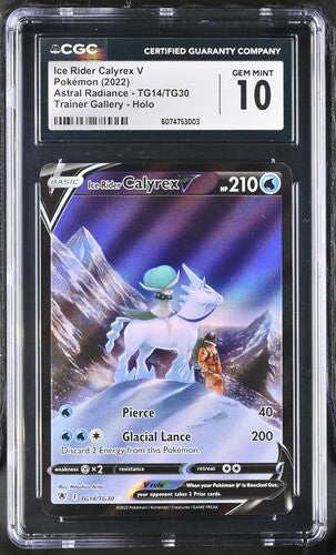 Pokemon: Ice Rider Calyrex V - TG 14/TG30 - Astral Radiance - CGC 10