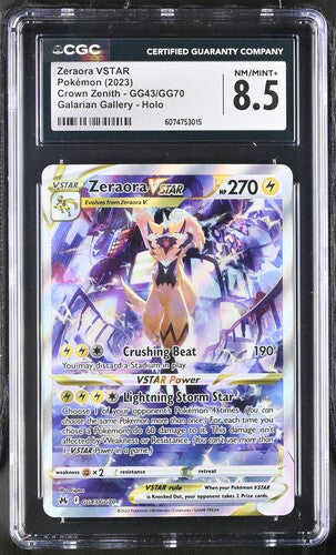 Pokemon: Zeraora Vstar - GG43/GG70 - Crown Zenith - CGC 8.5