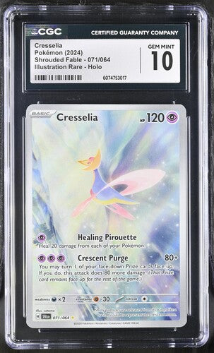 Pokemon: Cresselia - 071/064 - Shrouded Fable - CGC 10