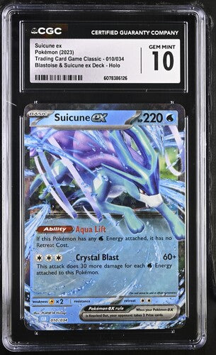 Pokemon: Suicune ex - Trading Card Game Classic - CGC 10