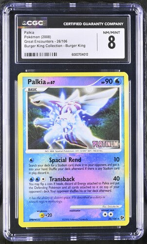 Pokemon: Palkia - 26/106 - Great Encounters - Burger King Collection - CGC 8 - VGMX