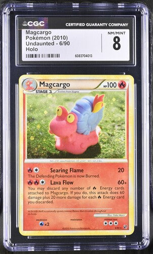 Pokemon: Magcargo - 6/90 - Undaunted - CGC 8