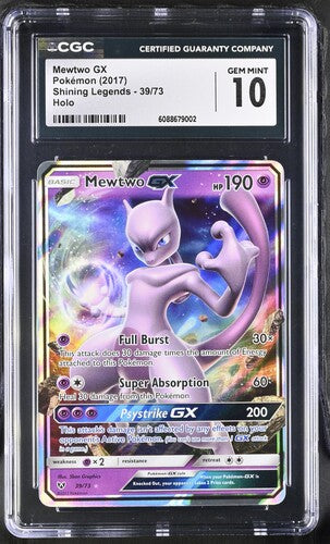 Pokemon: Mewtwo gx - 39/73 - Shining Legends - CGC 10