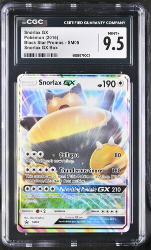 Pokemon: Snorlax gx - SM05 - Black Star Promos - CGC 9.5