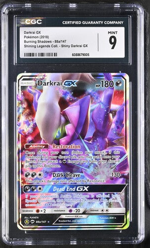 Pokemon: Darkrai gx - 88a/147 - Burning Shadows - CGC 9