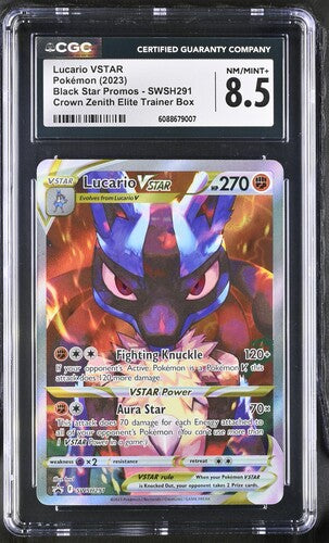 Pokemon: Lucario vstar - SWSH291 - Black Star Promos - CGC 8.5