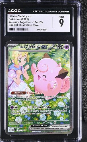 Pokemon: Lillie's Clefairy ex - Journey Together - CGC 9 - VGMX
