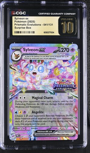 Pokemon: Sylveon ex - 041/131 - Surprise Box Stamp - CGC Pristine 10