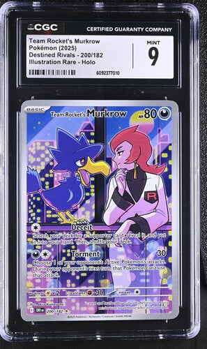 Pokemon: Team Rocket's Murkrow - 200/182 - Destined Rivals - CGC 9