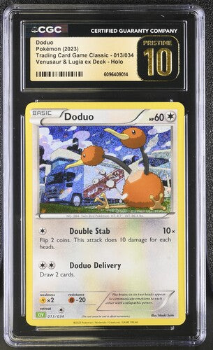Pokemon: Doduo 013/034 - Trading Card Game Classic - CGC Pristine 10