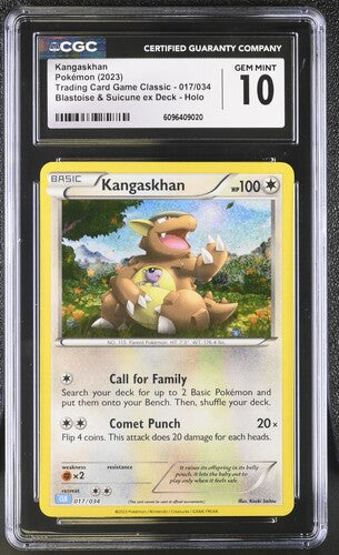 Pokemon: Kangaskhan 017/034 - Trading Card Game Classic - CGC 10