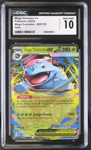 Pokemon: Mega Venusaur ex 003/132 - Mega Evolution - CGC 10