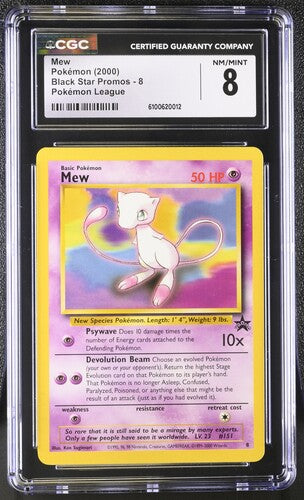 Pokemon: Mew - 8 - Black Star Promos - CGC 8