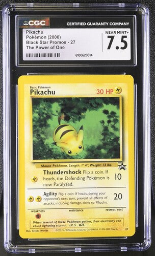 Pokemon: Pikachu - 27 - Black Star Promo - CGC 7.5