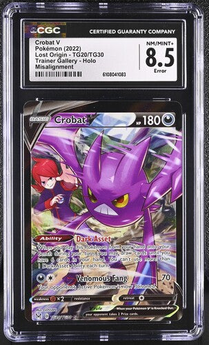 Pokemon: Crobat V TG20/TG30 - Misalignment Error - CGC 8.5