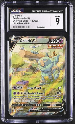 Pokemon: Golurk V - 182/203 - CGC 9 - VGMX