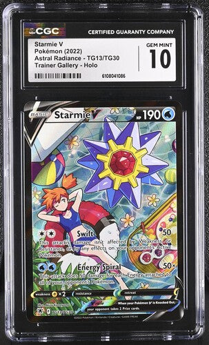 Pokemon: Starmie v - TG13/TG30 - Astral Radiance - CGC 10