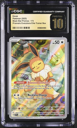 Pokemon: Eevee - 173 - Black Star Promos - CGC Pristine 10