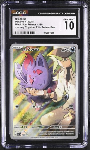 Pokemon: N's Zorua - 189 - Black Star Promos - CGC 10