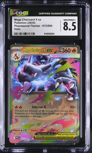 Pokemon: Mega Charizard X ex - 013/094 - CGC 8.5 - VGMX