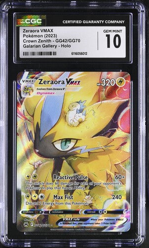 Pokemon: Zeraora Vmax - GG42/GG70 - CGC 10 - VGMX