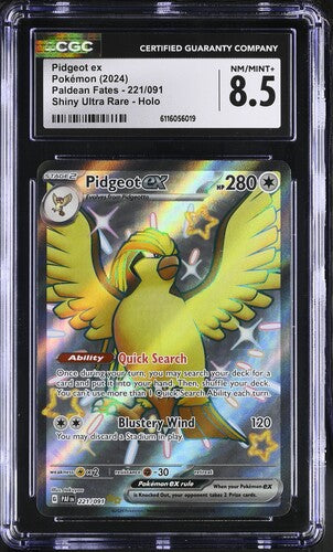 Pokemon: Pidgeot ex - 221/091 - CGC 8.5 - VGMX