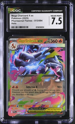 Pokemon: Mega Charizard X ex - 013/094 - CGC 7.5 - VGMX