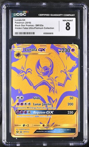 Pokemon: Lunala GX - Black Star Promos - CGC 8 - VGMX